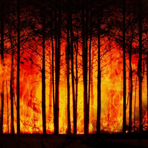 incendio forestal, bosque, cambio climático ,Pixabay