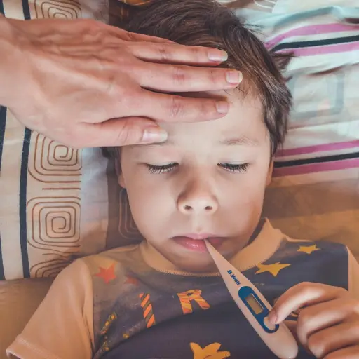 termómetro, fiebre, temperatura, niños ,Pixabay